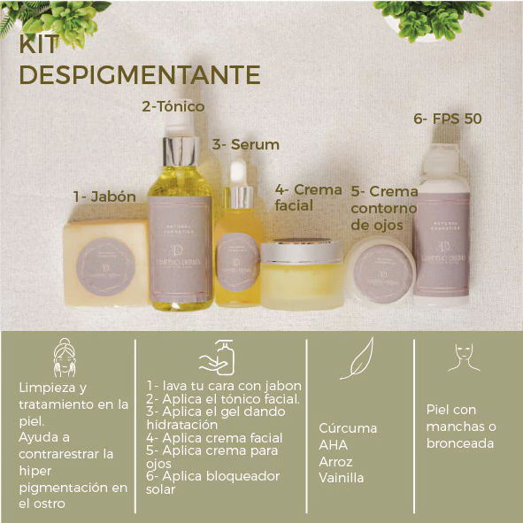 Kit Completo Lamperó Derma – 7 pasos KIT DESPIGMENTANTE