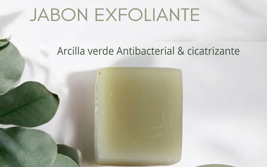 Jabón facial arcilla verde